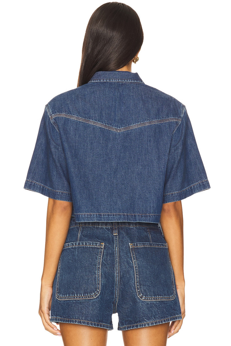RE/DONE Oversized Crop Shirt outlook