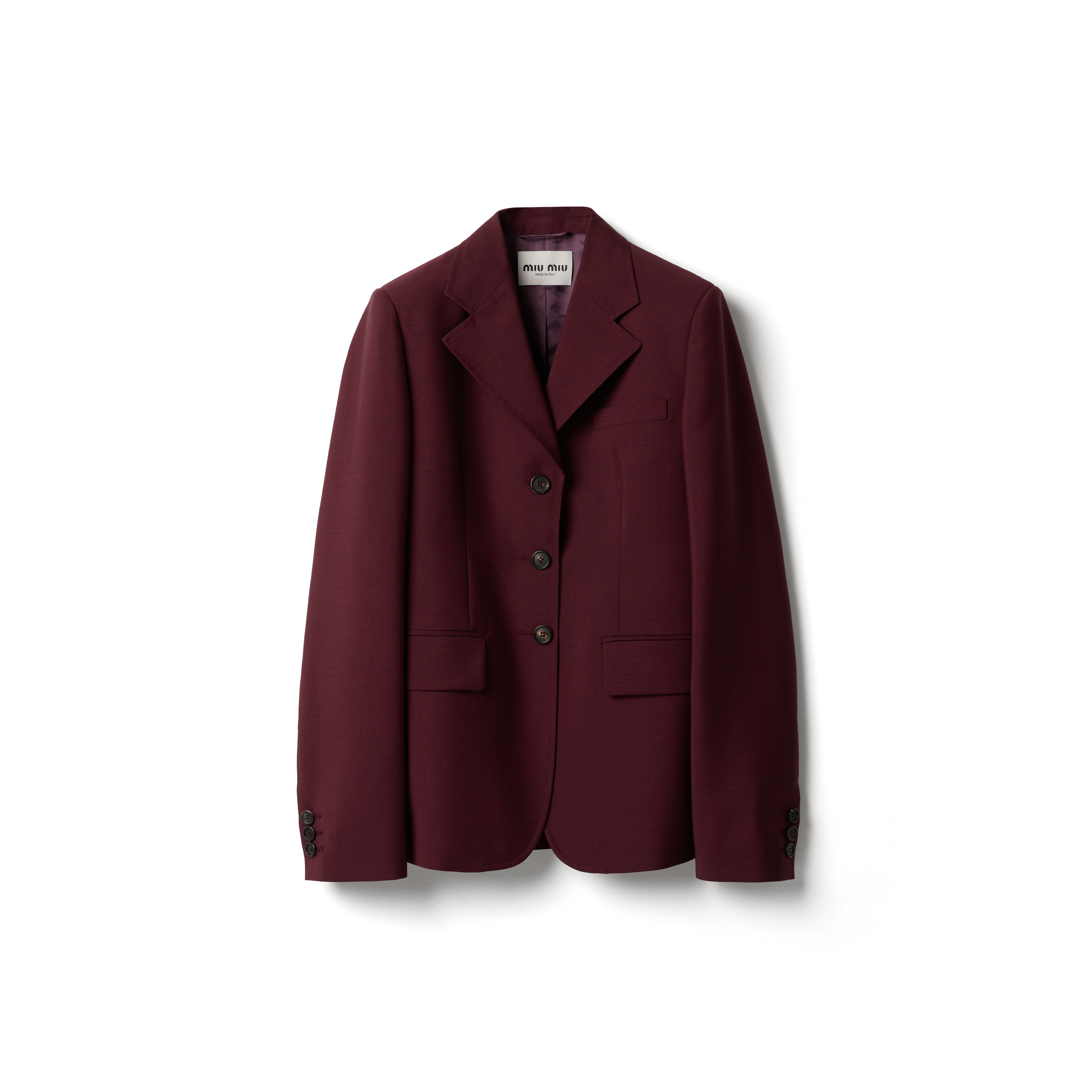 Single-breasted kid mohair jacket - 1