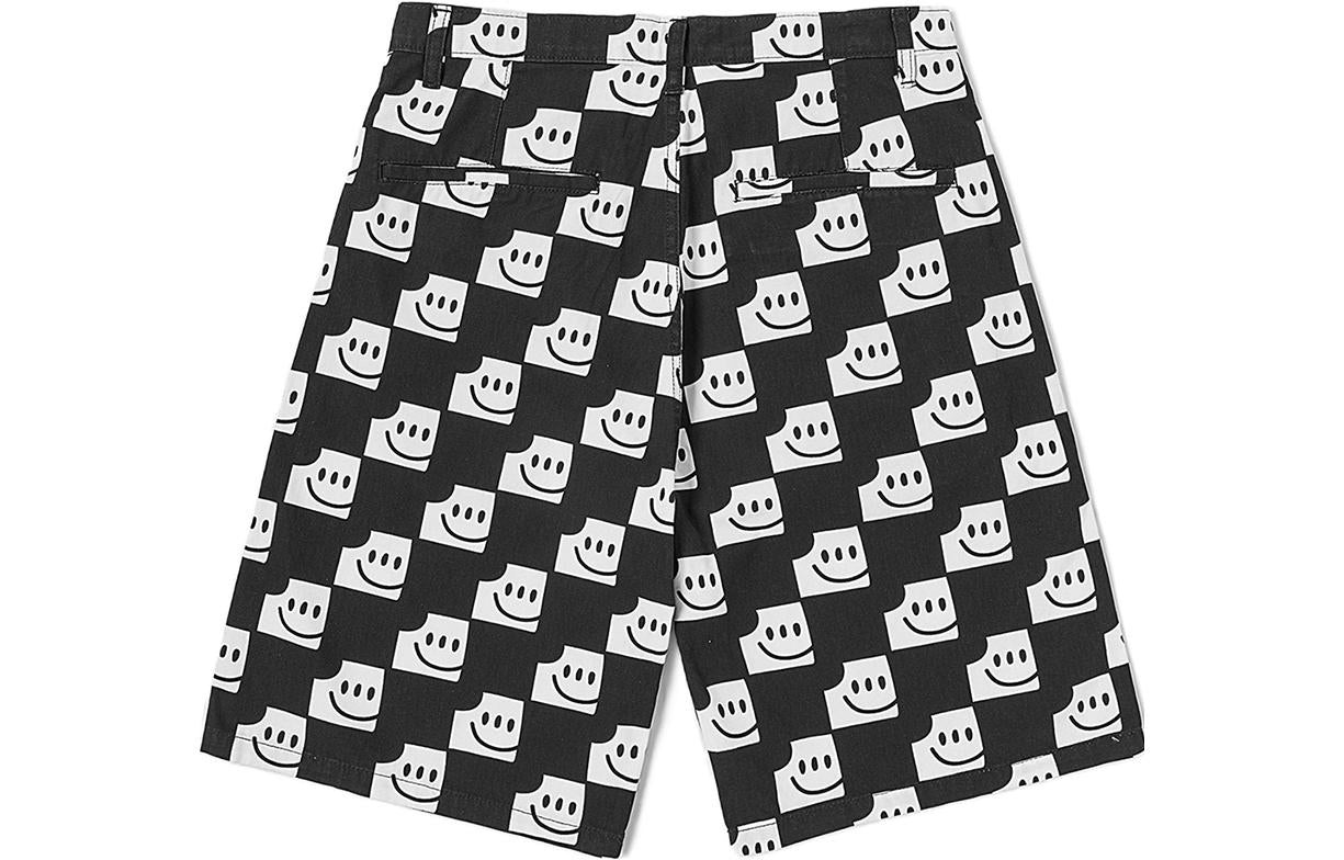 Vans Run Smiley Checkerboard Shorts 'Black White' VN000EVTCAF - 2