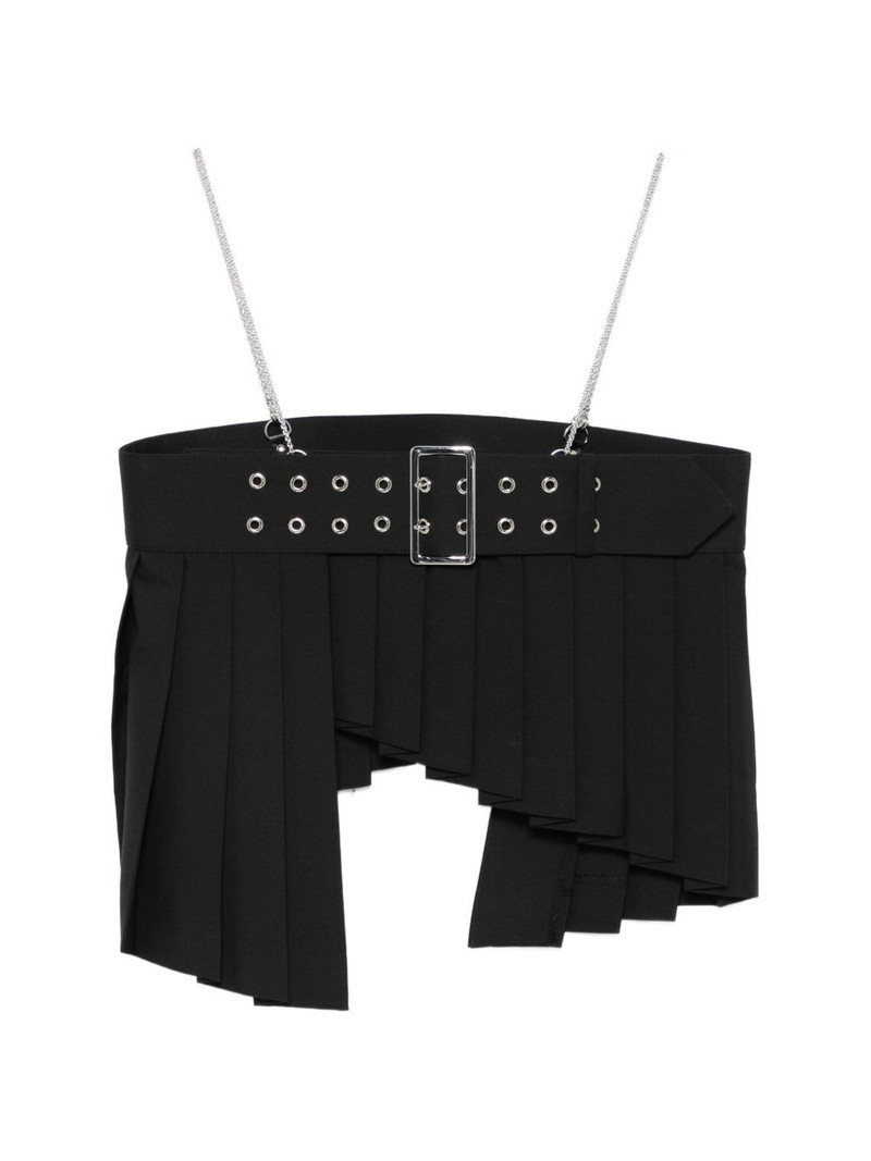 pleated belt jacket 1
