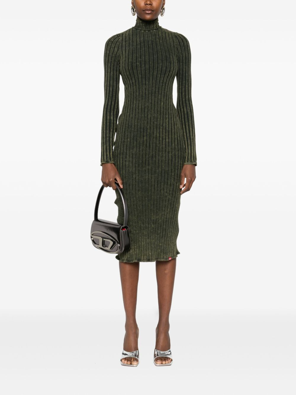 D-Wavya ribbed midi dress - 2