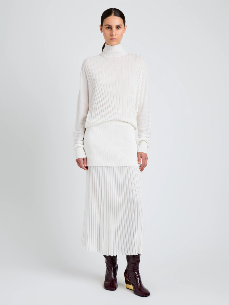 Proenza Schouler Luiza Sweater in Sunburst Rib outlook