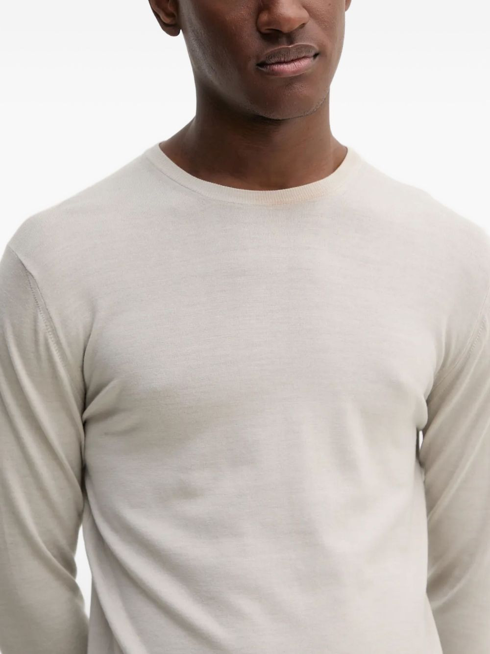 long-sleeved crew-neck sweater - 5