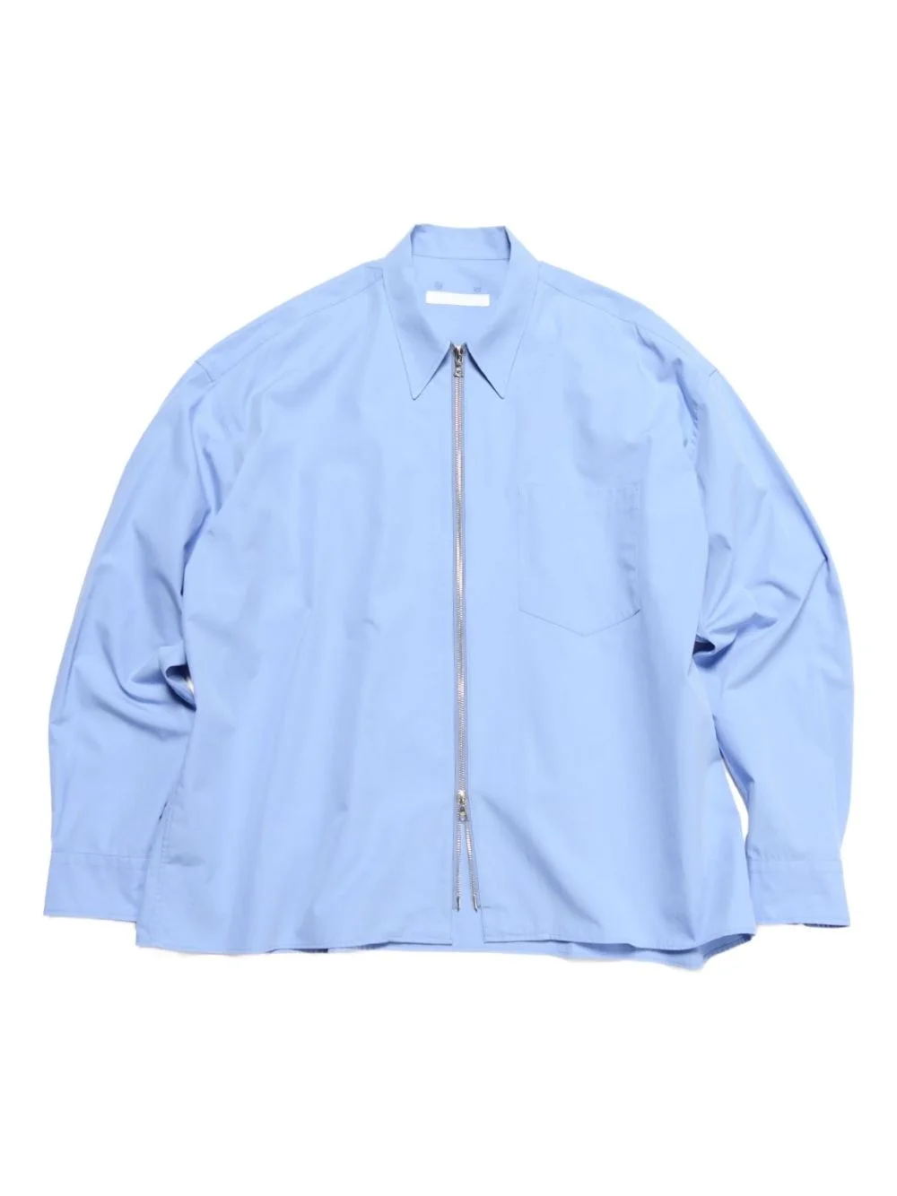 zip-front overshirt - 1