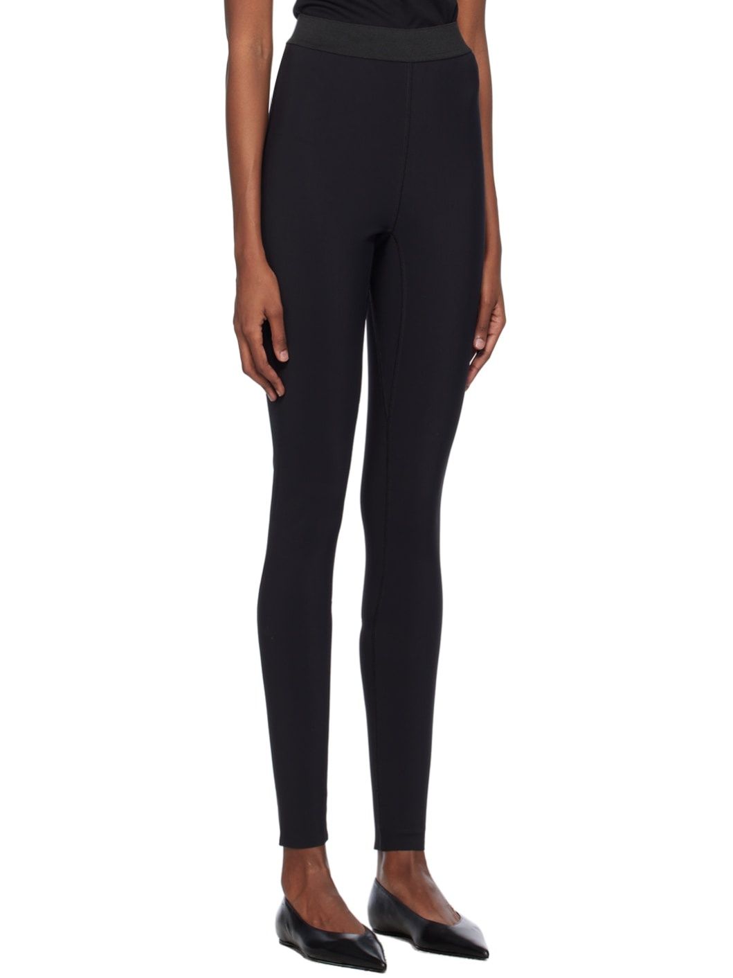Black Zip Leggings - 2