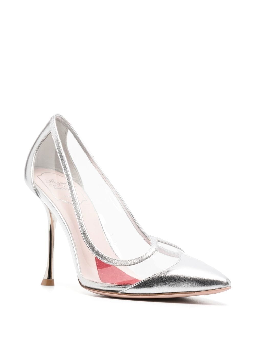 metallic-effect sheer pumps - 2