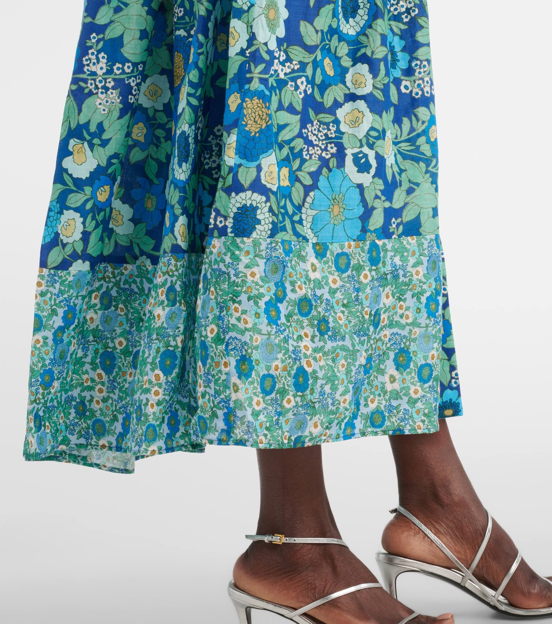 Sacha floral ramie shirt dress - 6