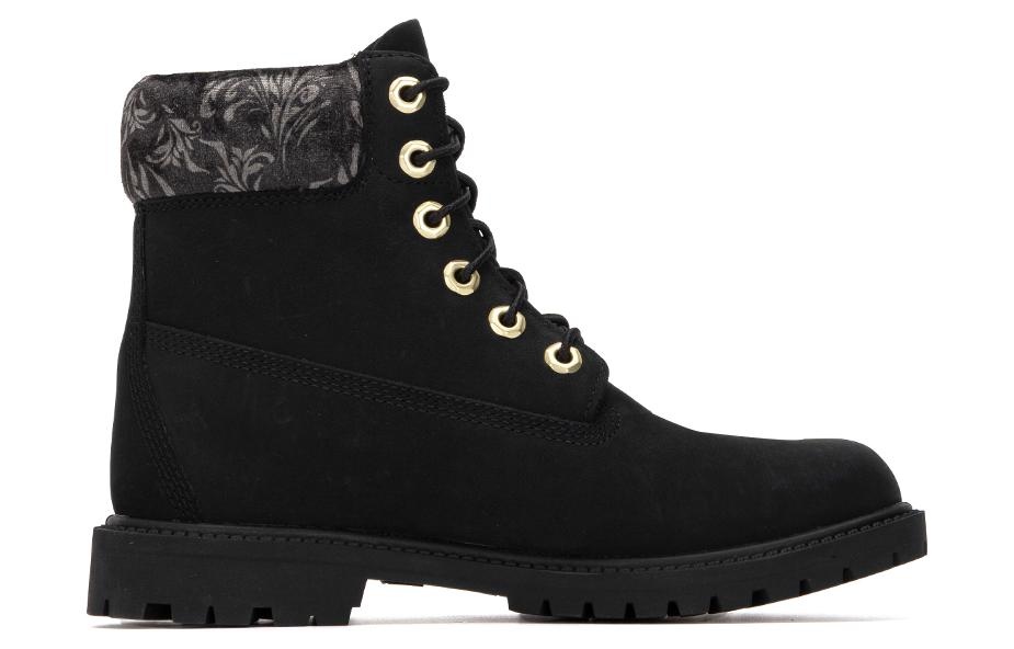 (WMNS) Timberland 6 Inch heritage Lace Up Cupsole Boots 'Black Nubuck' A5M74001 - 2