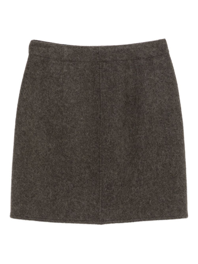 Lemaire wrap-effect straight skirt outlook