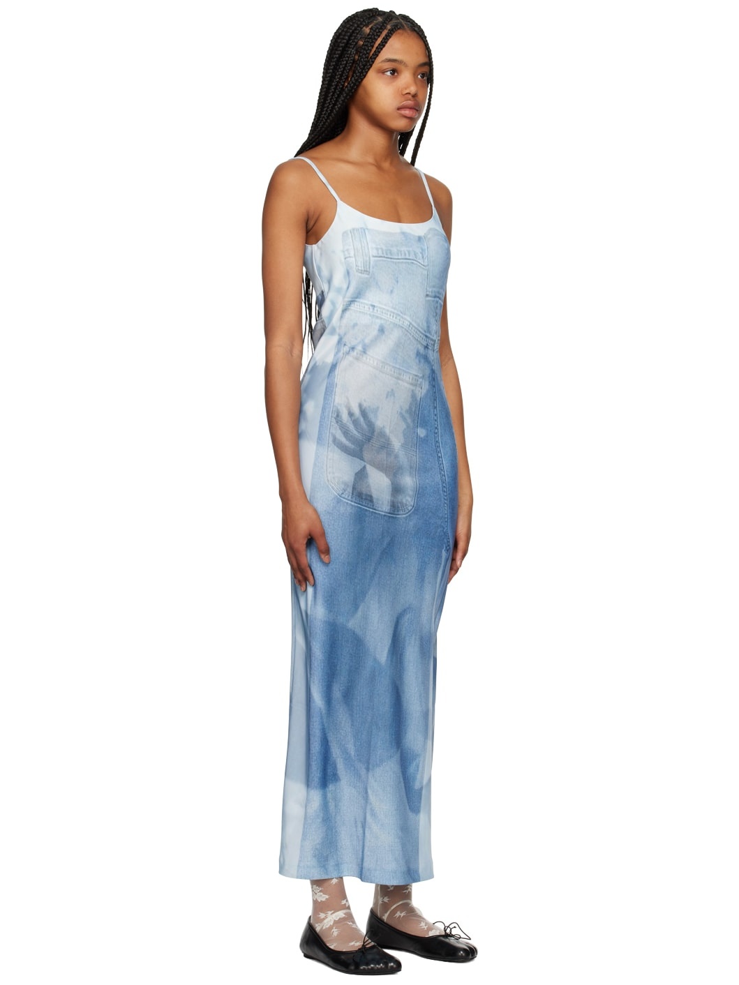Blue Handy Jean Maxi Dress - 2