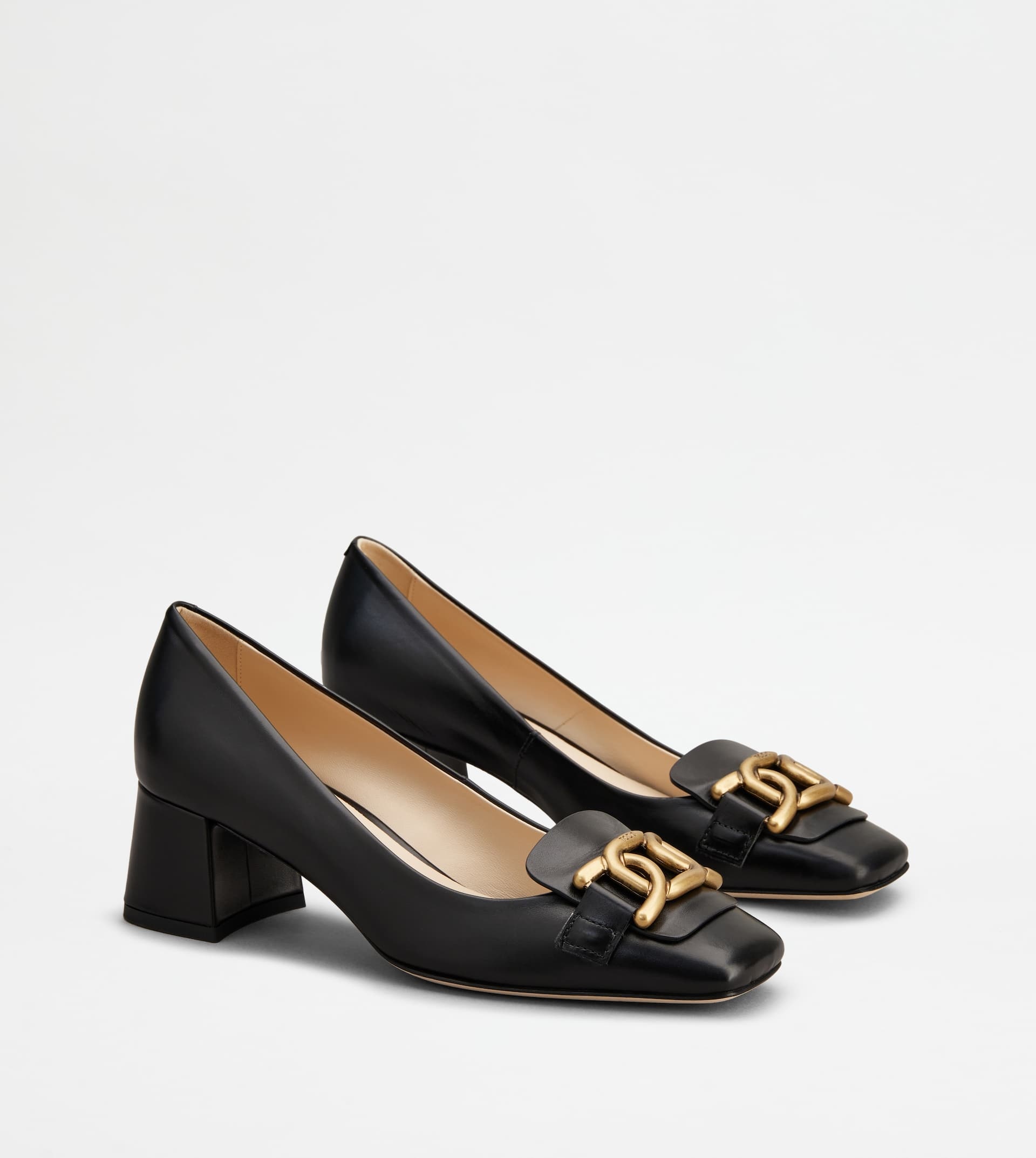 KATE PUMPS IN LEATHER - BLACK - 3