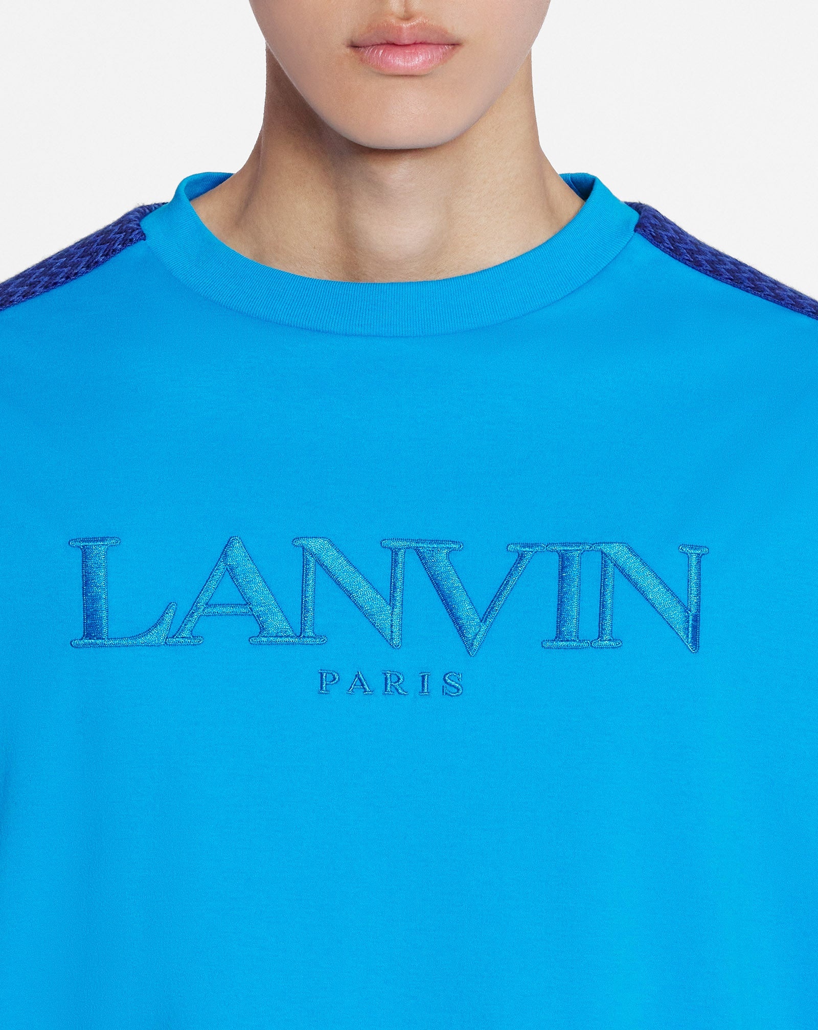CURB SIDE LANVIN EMBROIDERED LOOSE-FITTING T-SHIRT - 5
