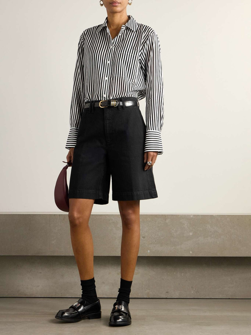 FRAME Organic denim shorts Black outlook
