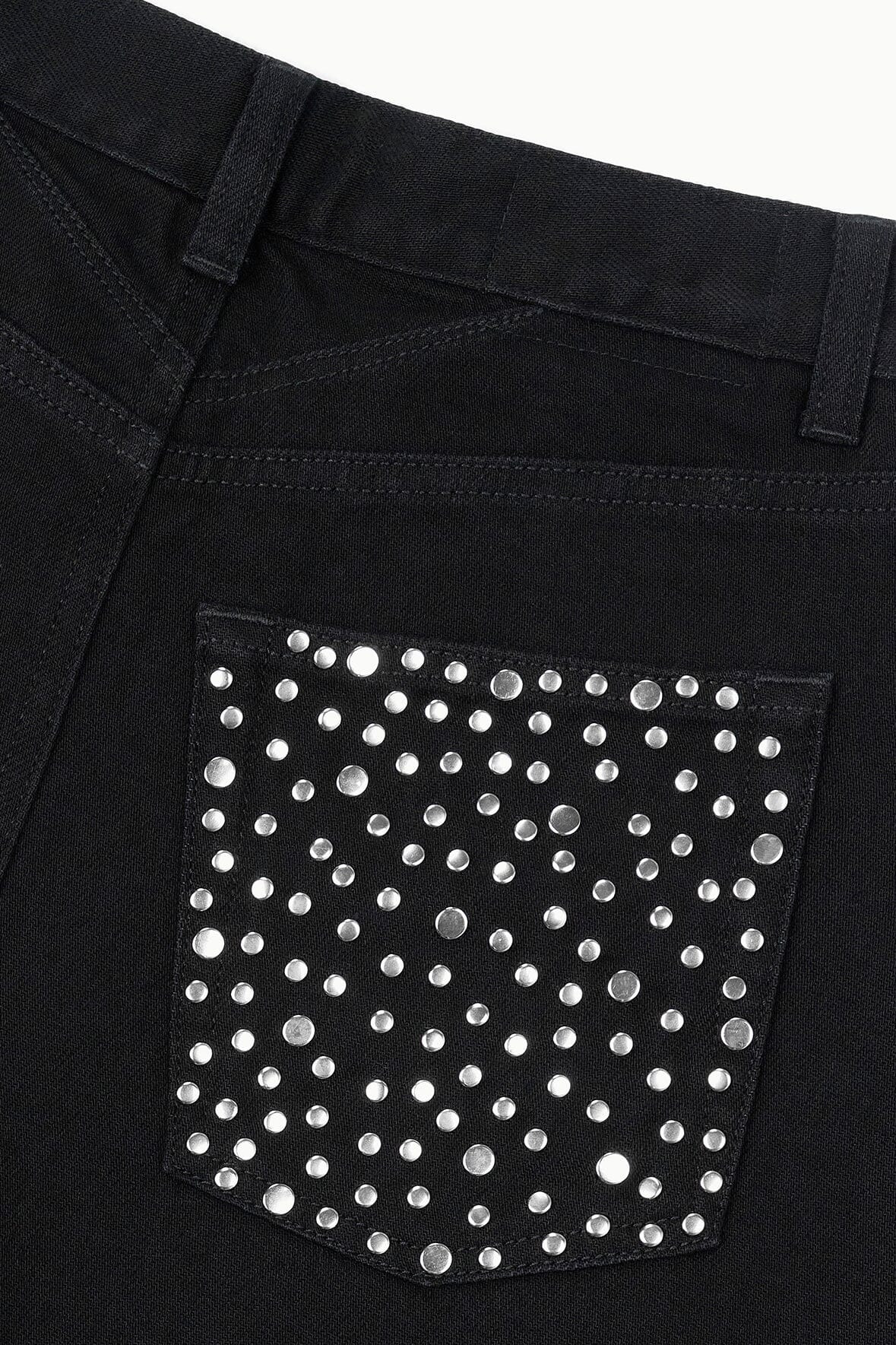 STAUD JACKSON BARREL JEAN BLACK - 7