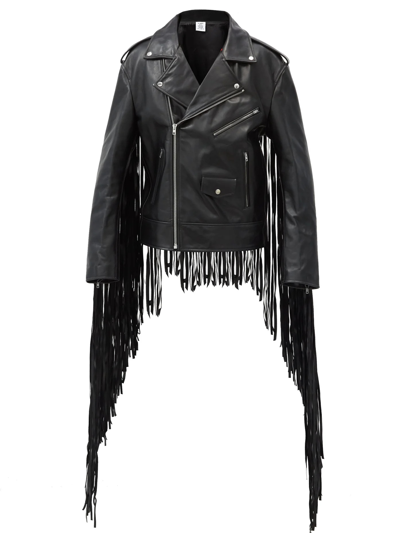 Fringed leather jacket - 1