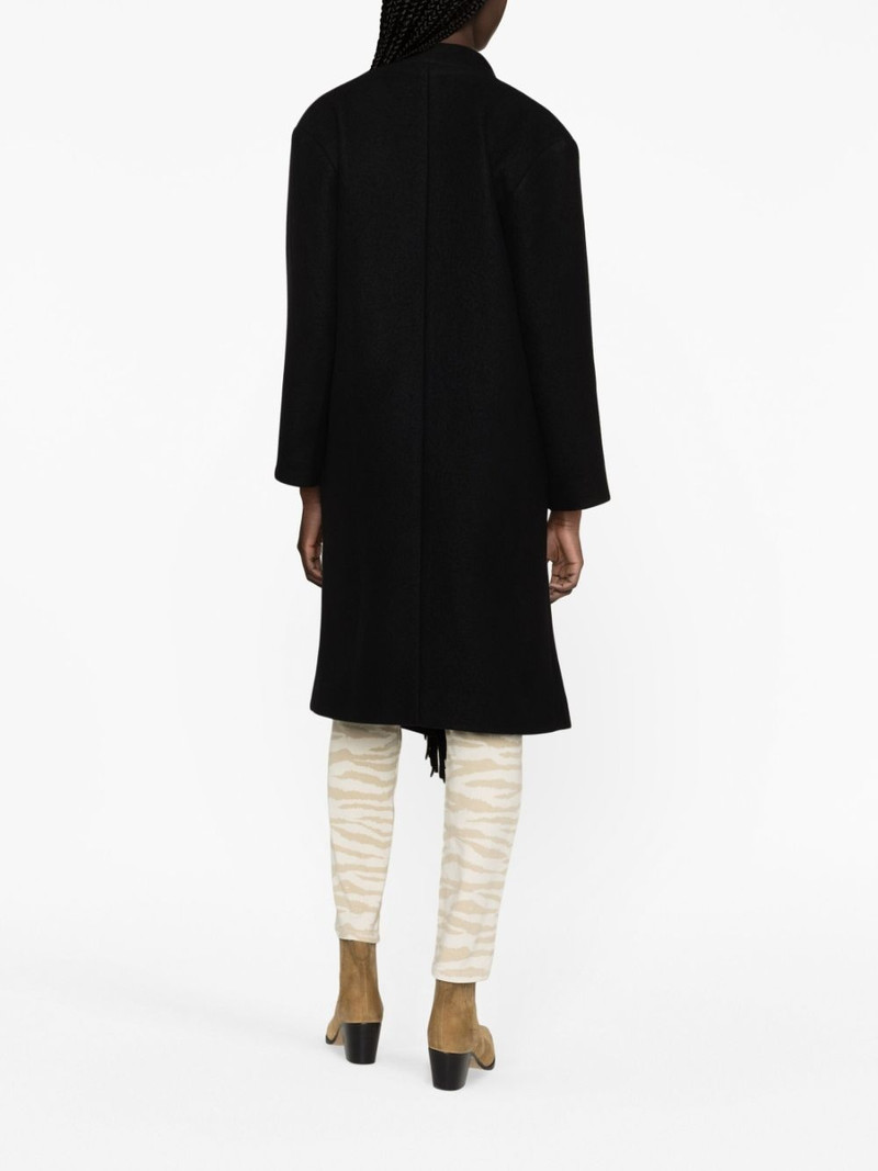 Ricky fringed wool-blend coat 3