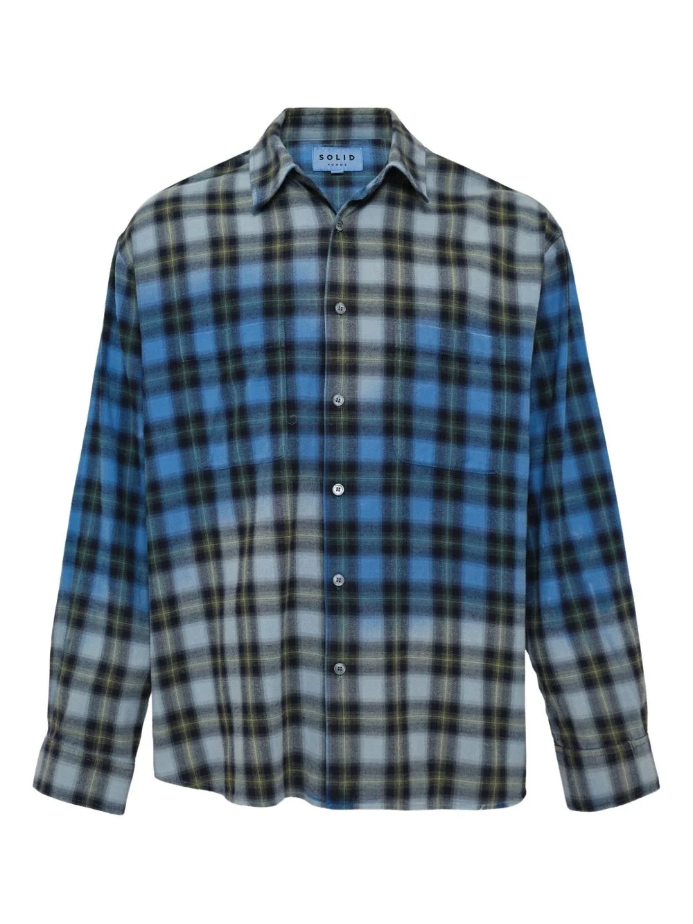 bleached checked shirt - 1