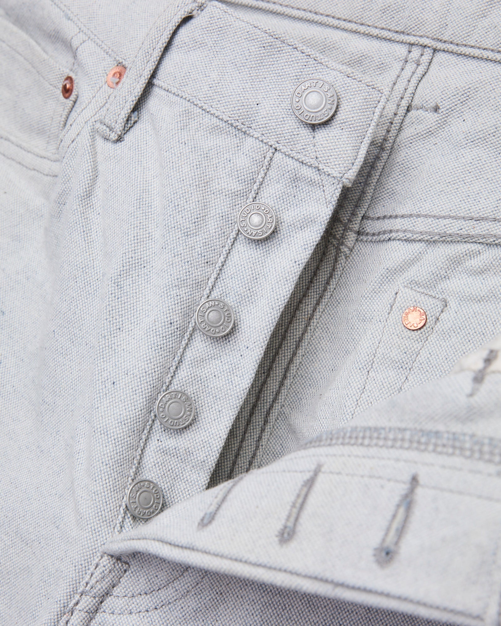 1896S "Upcycle" 13oz Indigo Canvas Pants - Regular Straight Fit - 6