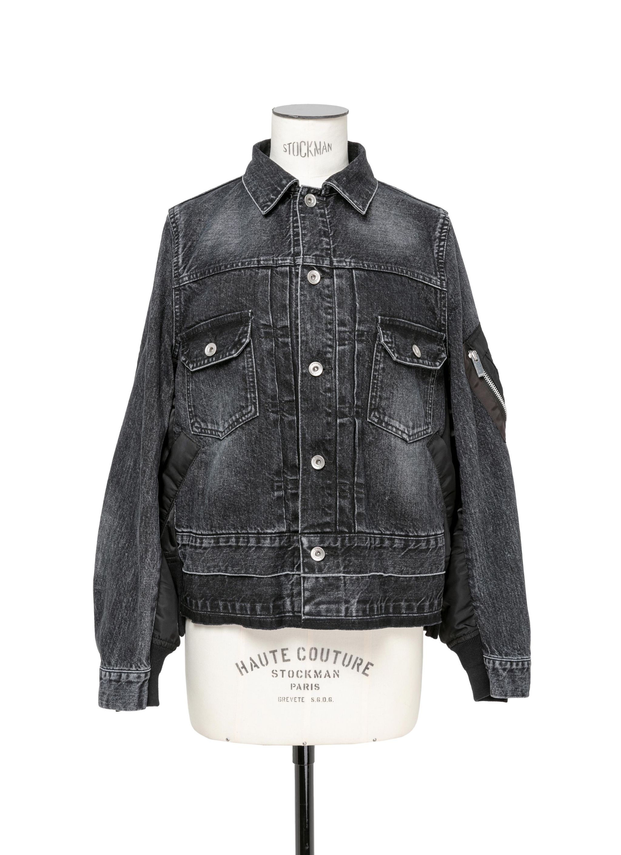 Denim x Nylon Twill Jacket - 1