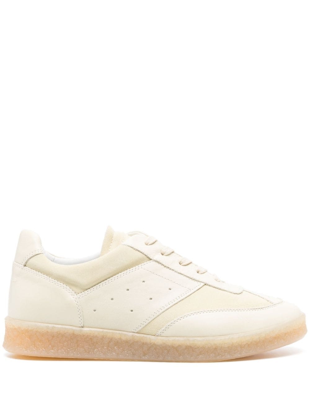 Replica panelled leather sneakers - 1