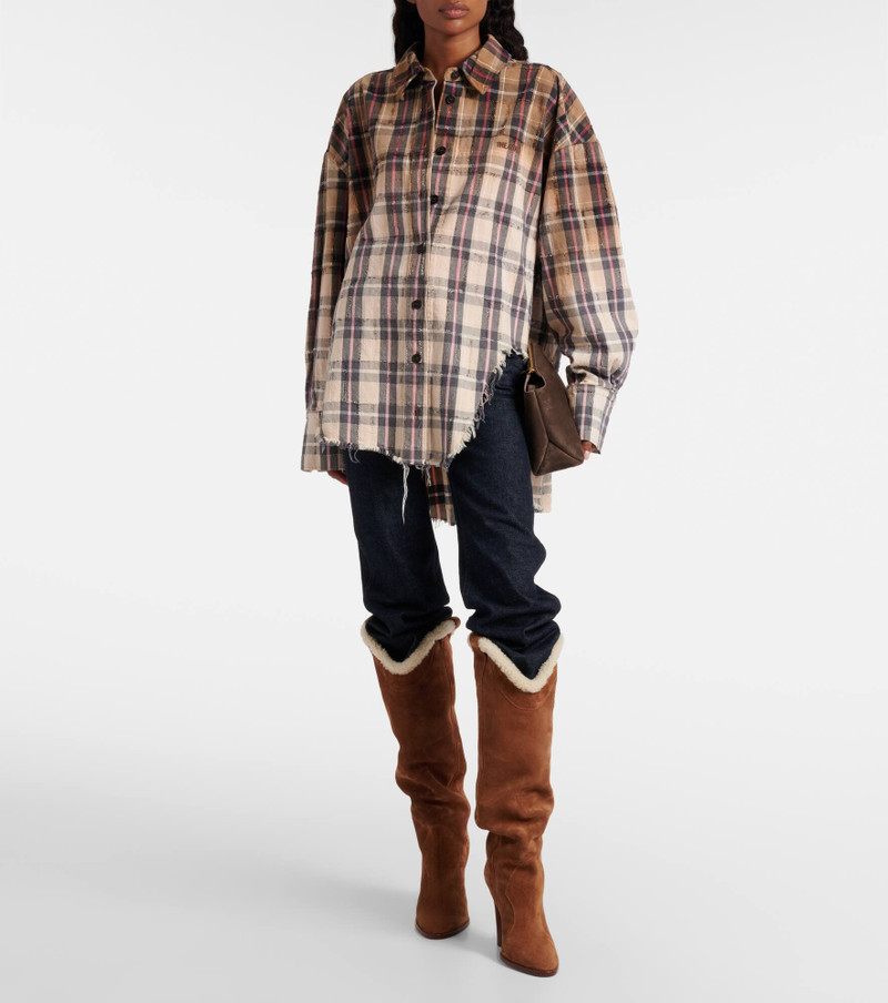 PARIS TEXAS Lavinia 100 suede over-the-knee boots outlook