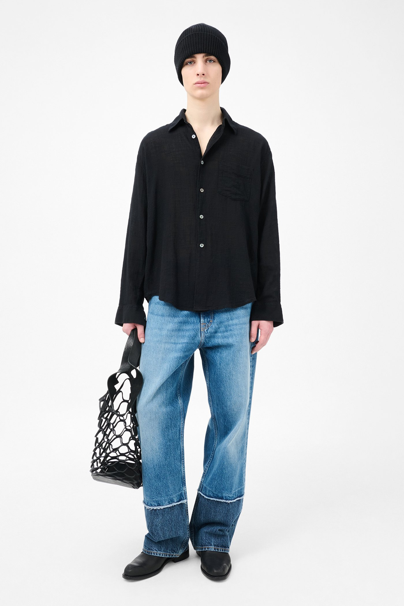 Coco Shirt Washed Black Air Cotton - 2