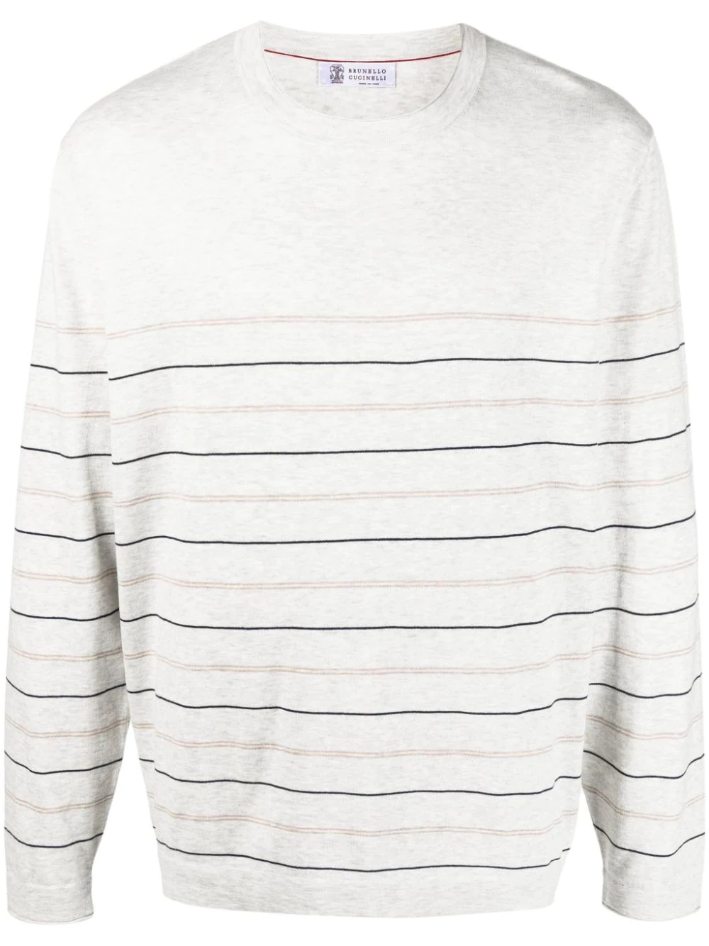 striped round-neck T-shirt - 1