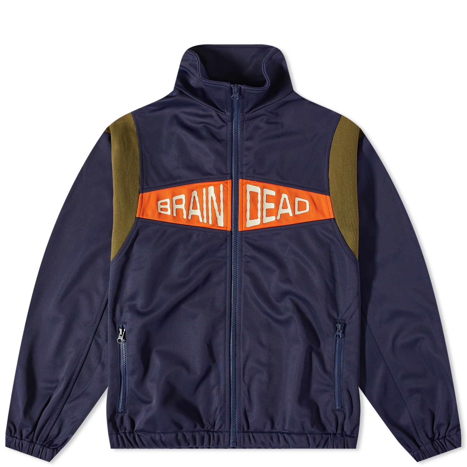 BRAIN DEAD Brain Dead Alonzo Paneled Rib Track Jacket | REVERSIBLE