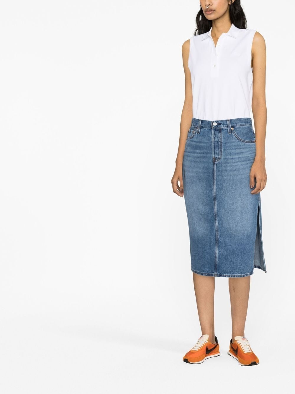 sleeveless cotton polo shirt - 2