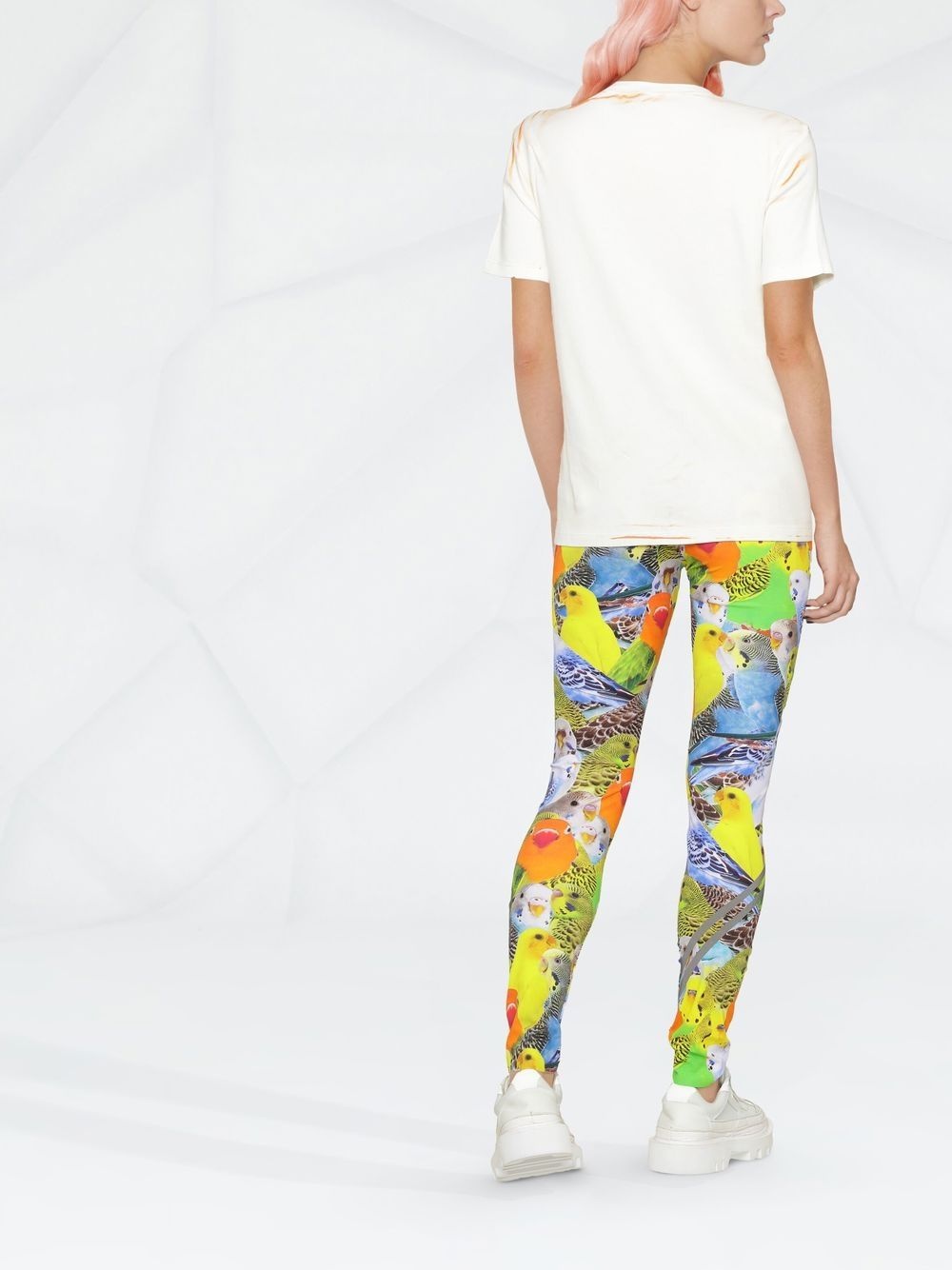 bird-print leggings - 3