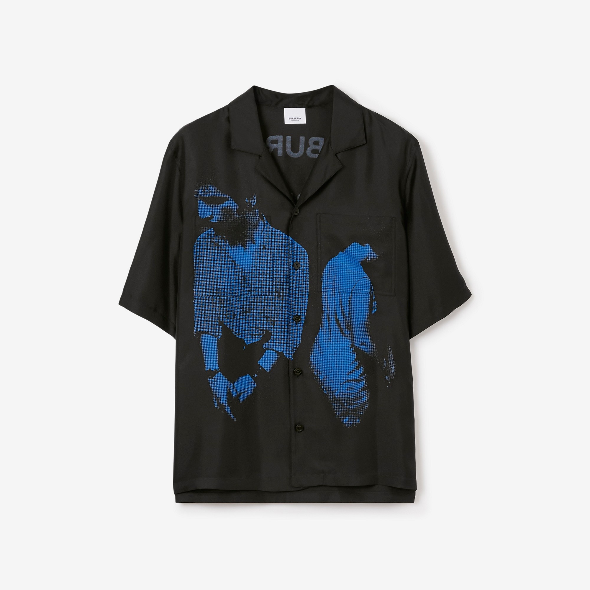 Mod Print Silk Shirt - 1