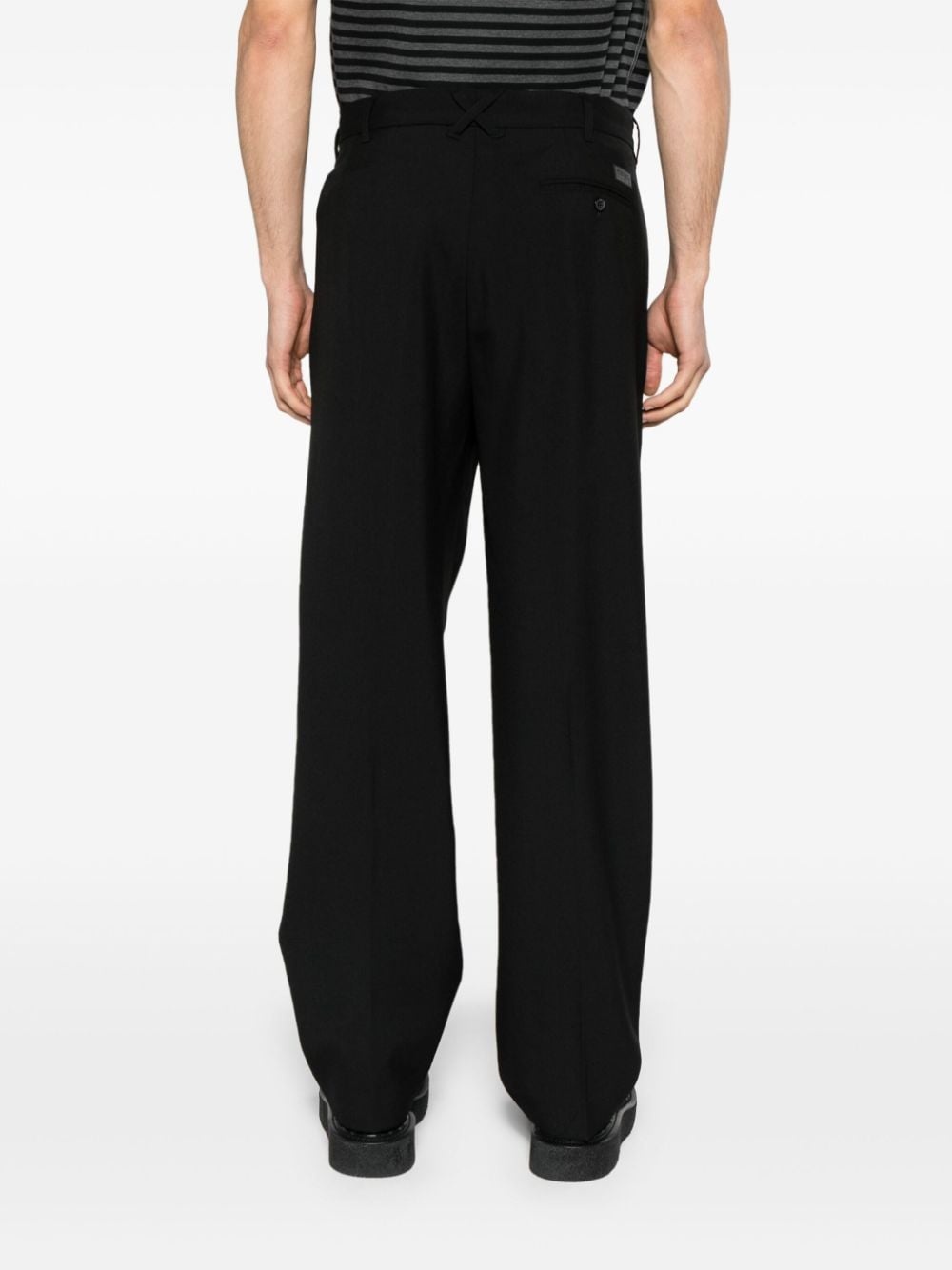 pleated wool tailored trousers - 4