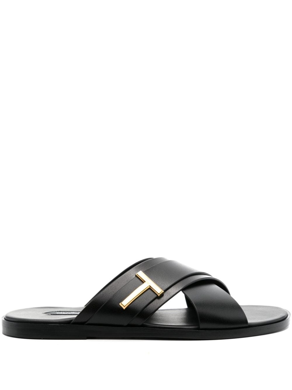 Preston leather slides - 1