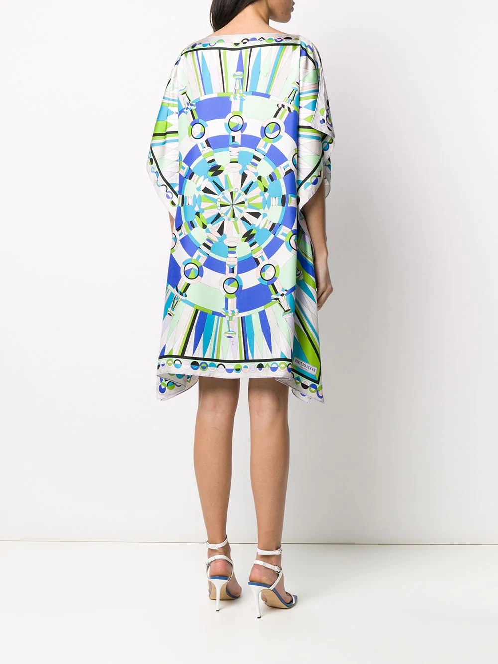 abstract print handkerchief dress - 4