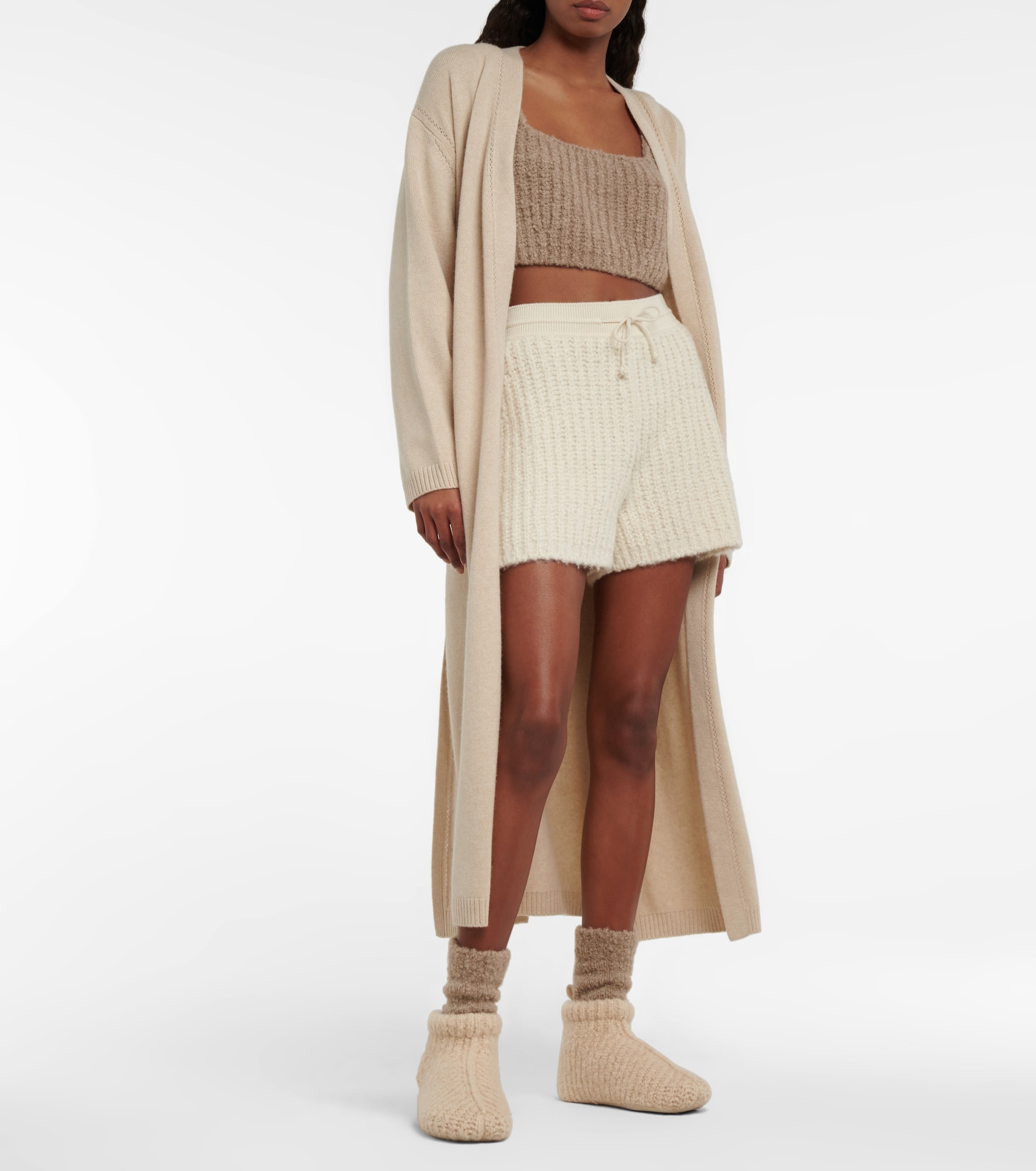 Ribbed-knit cashmere crop top - 2