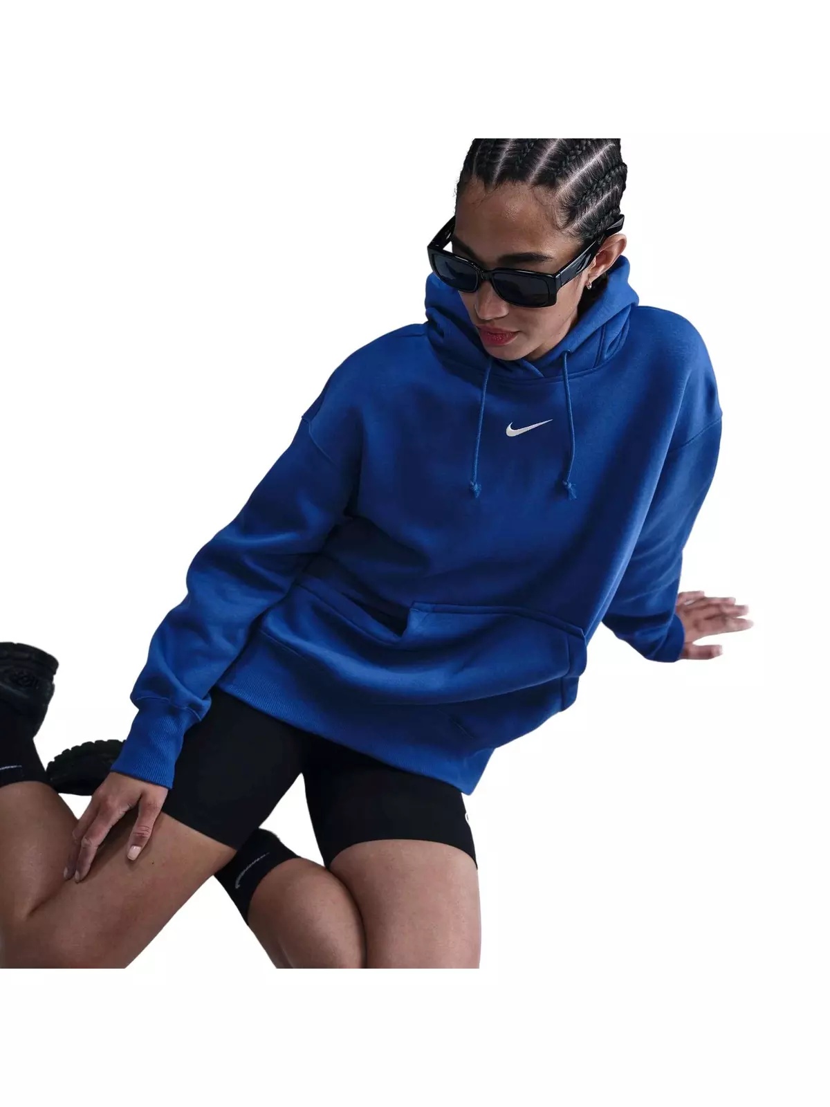 Women's Sportswear Phoenix Fleece Oversized Pullover Hoodie - Royal - 3