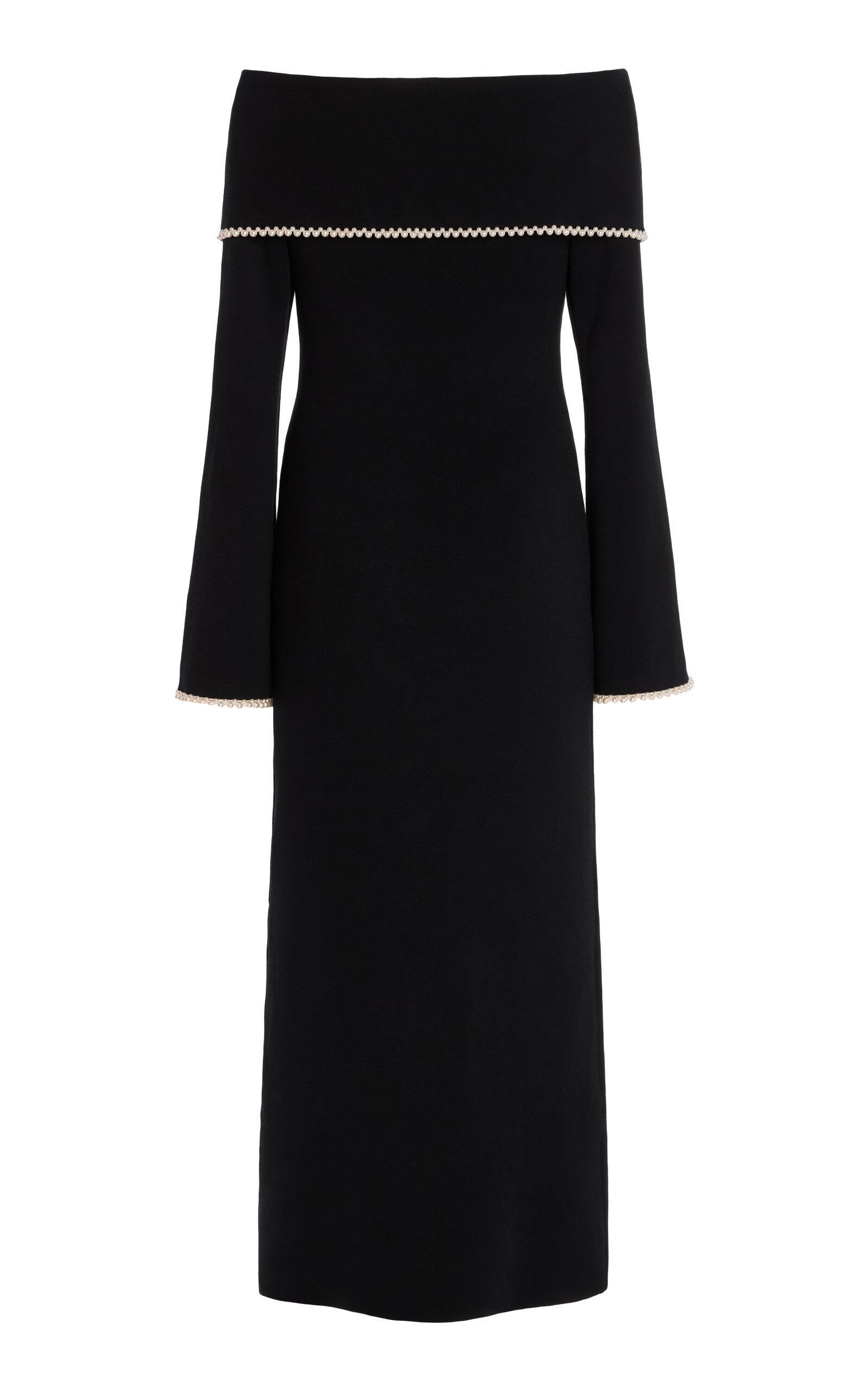 Hillevi Off-The-Shoulder Knit Dress black - 5