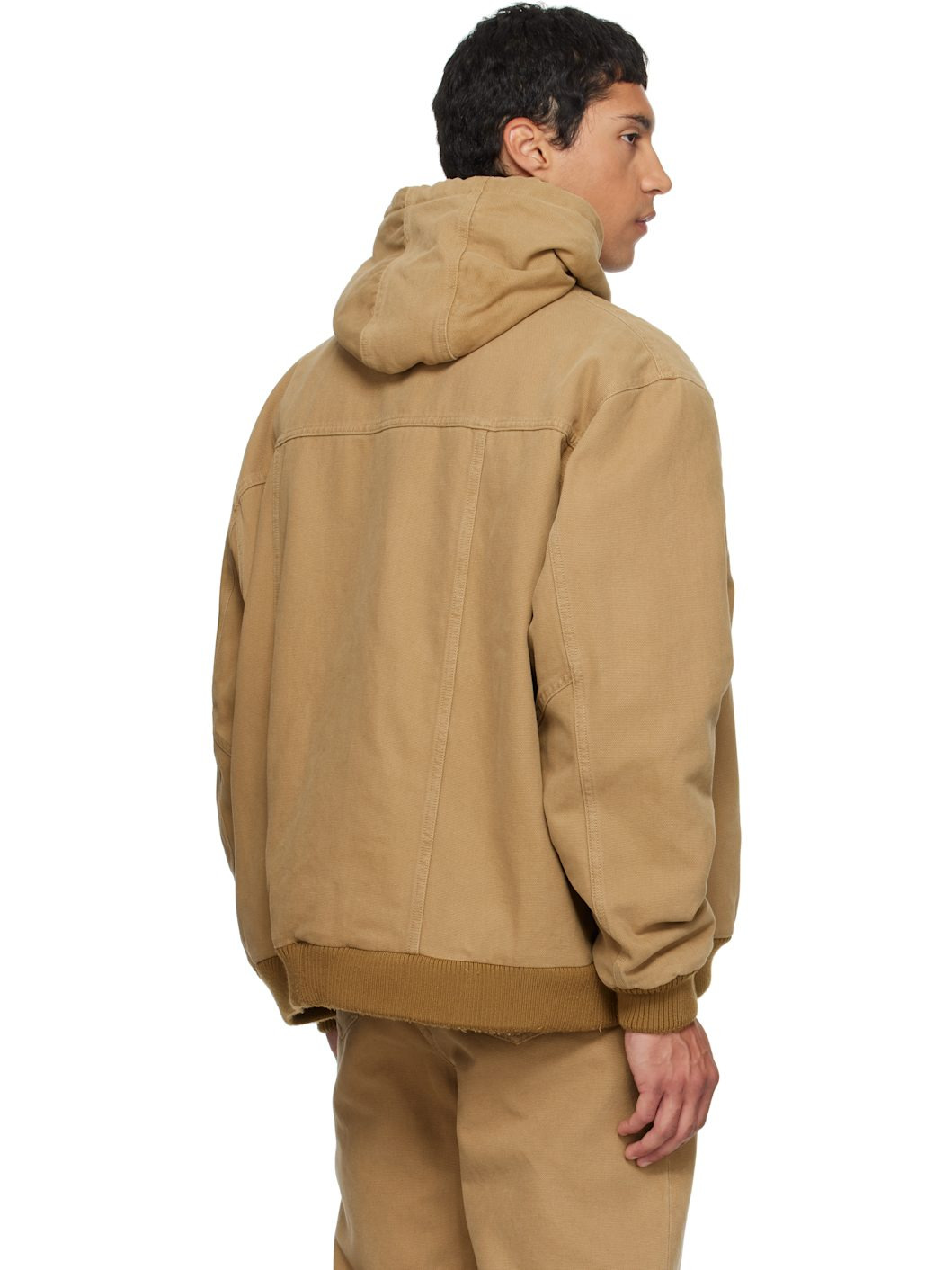Beige Hooded Jacket - 3