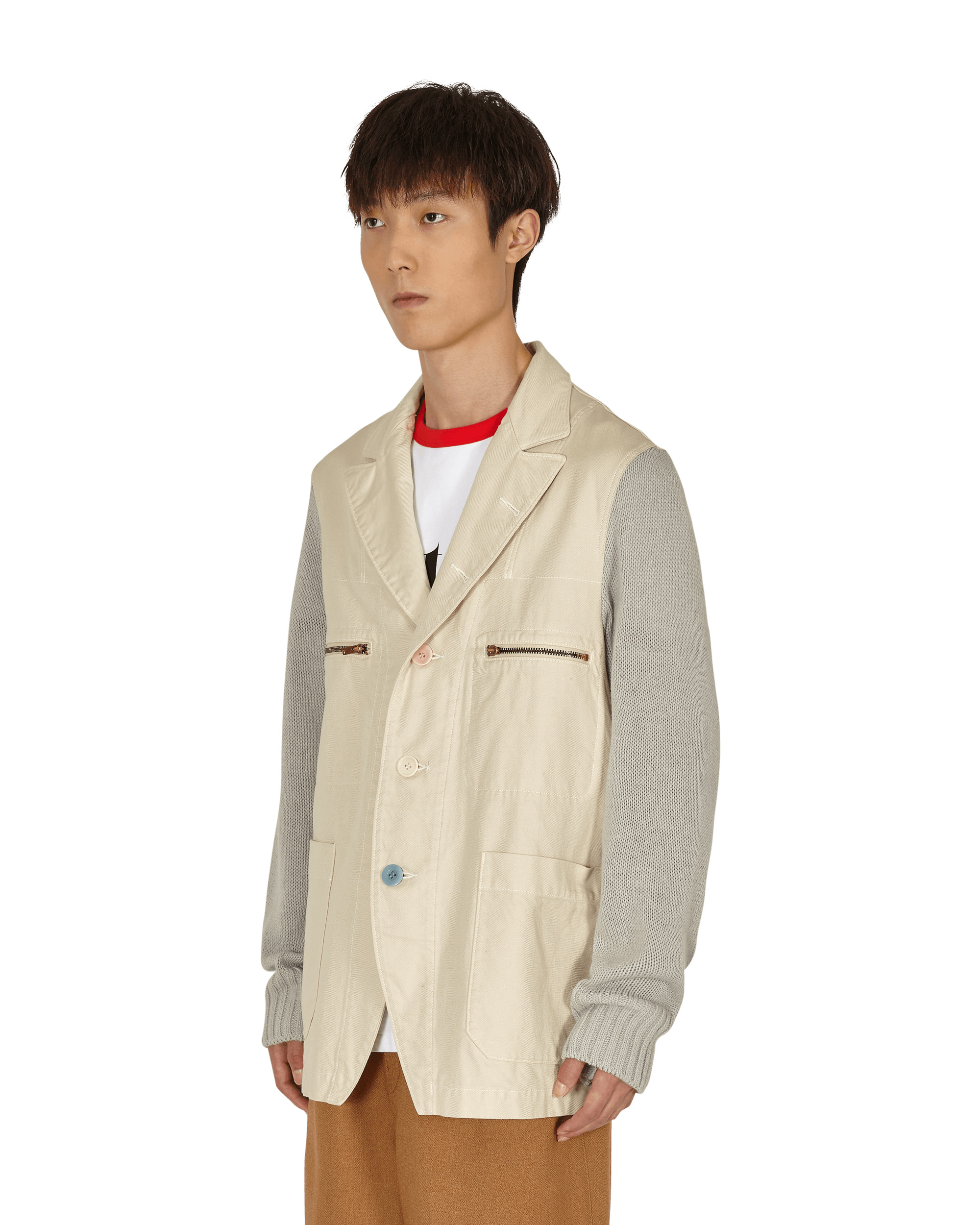 Cotton Blazer White - 3
