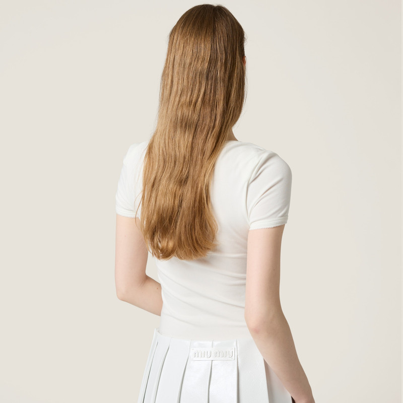 Petit Bateau X 미우 Miu 스트레치 jersey 슬림 티셔츠 3