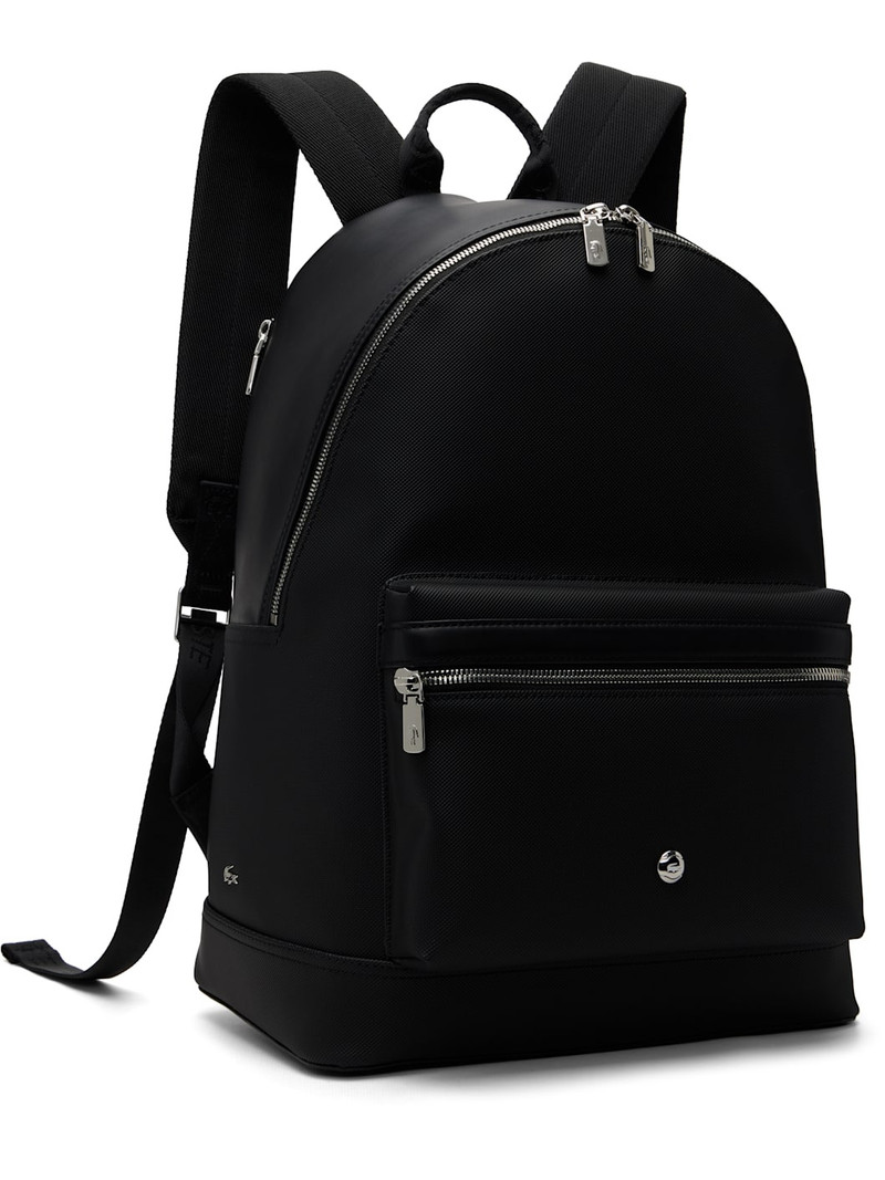 LACOSTE Black Poly Canvas Backpack outlook