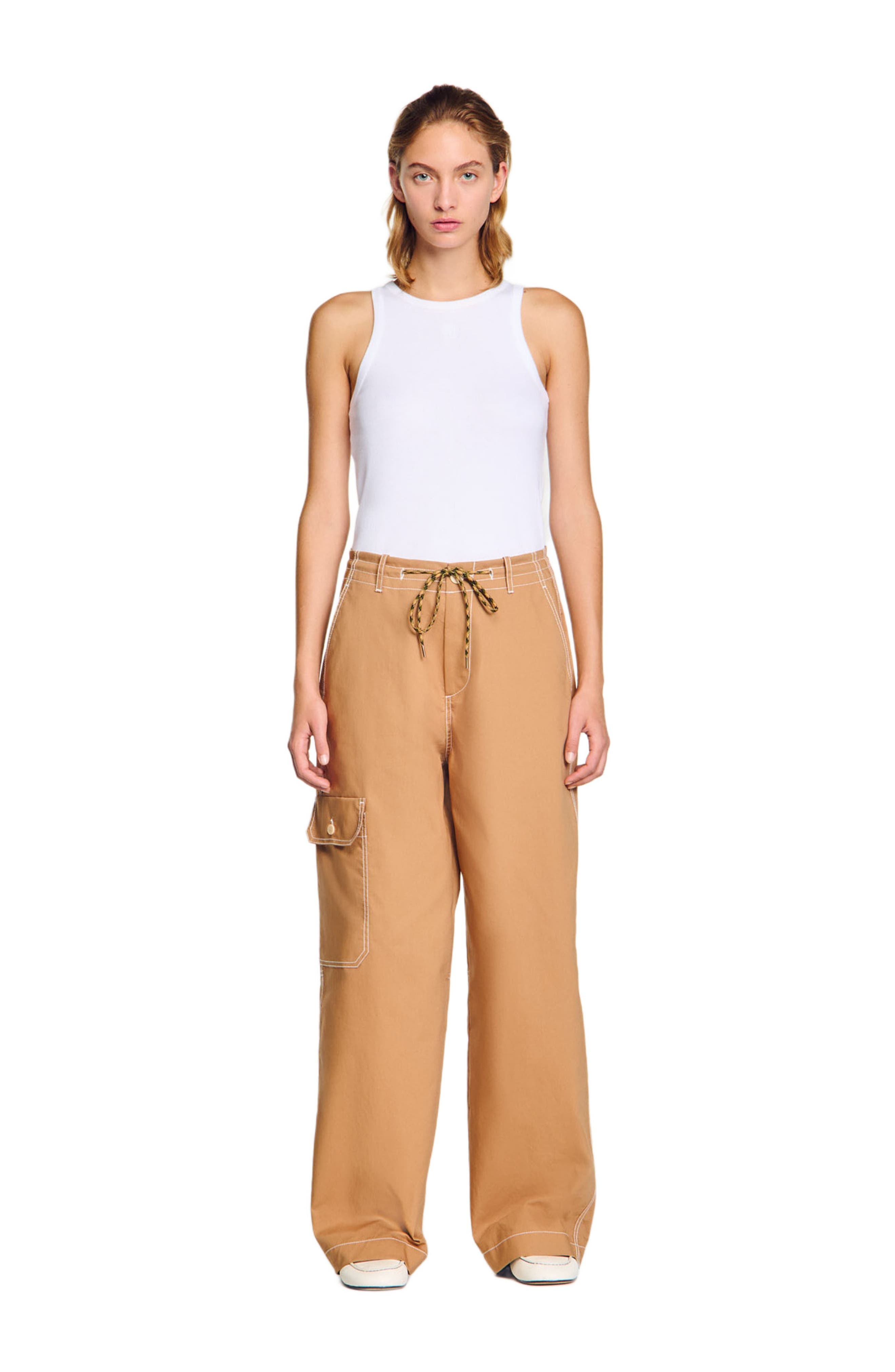SANDRO Cargo trousers in Camel at Nordstrom - 3