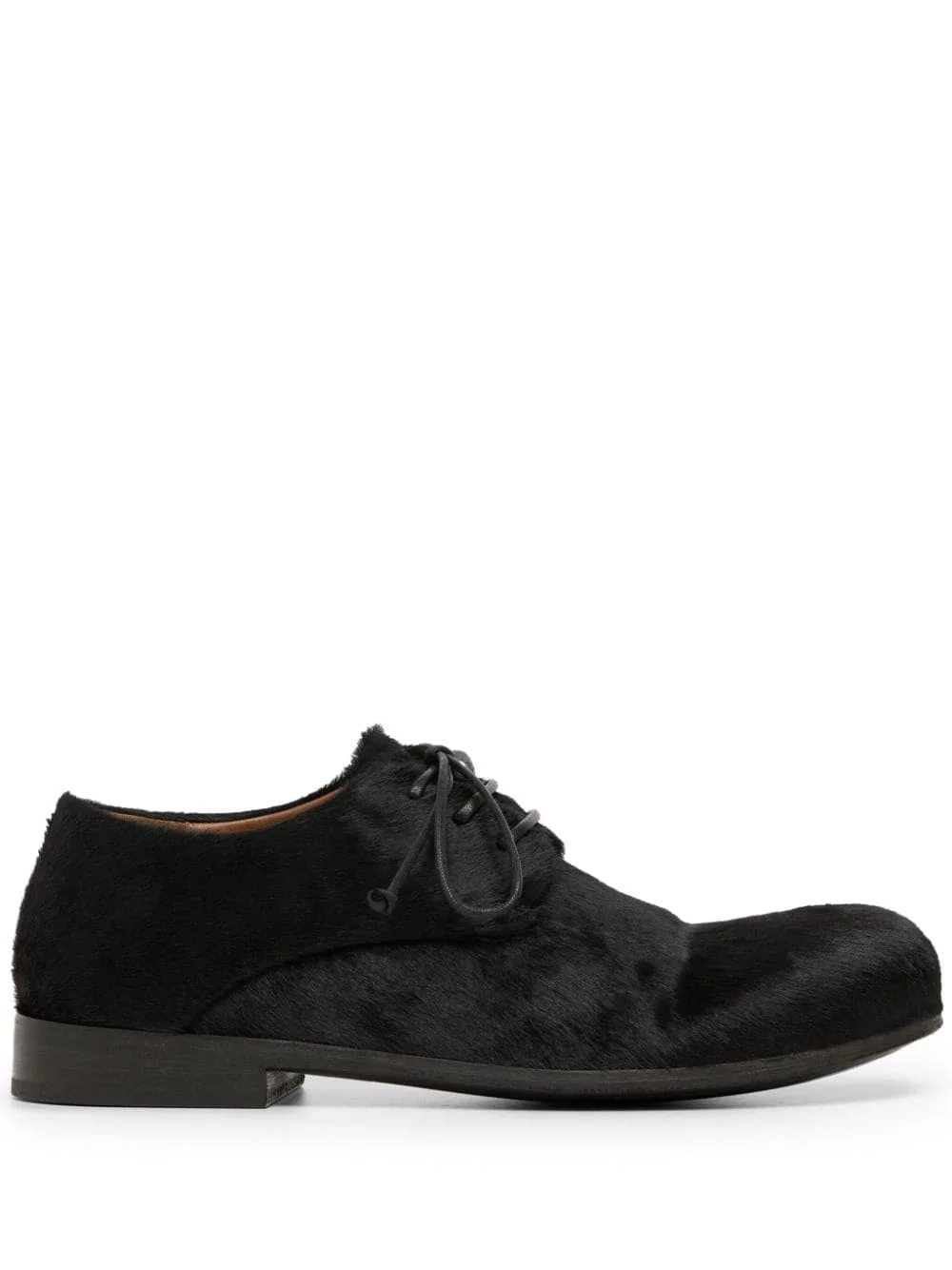 calf hair leather derby shoes - 1