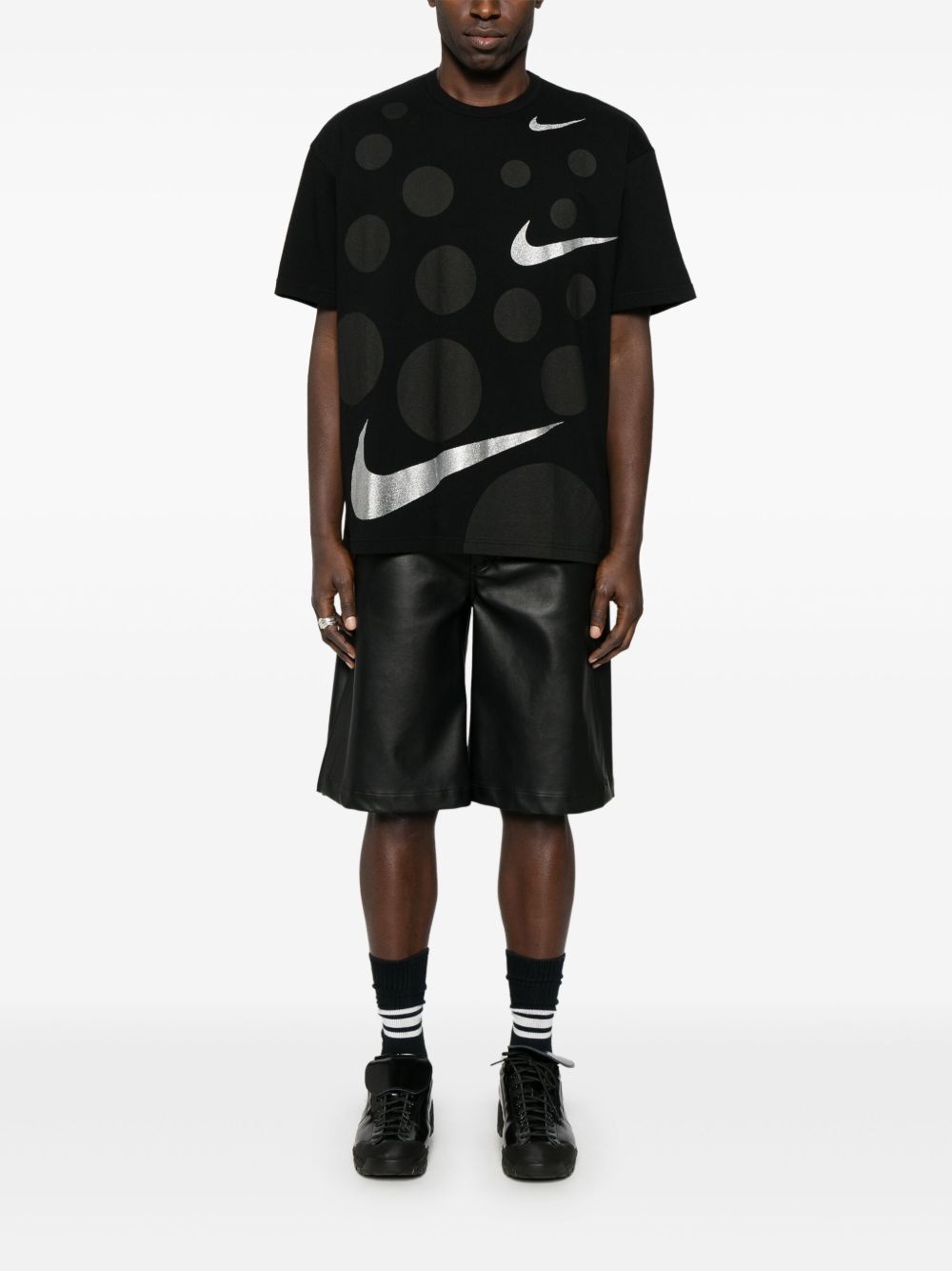 x Nike Swoosh logo-detail T-shirt - 2