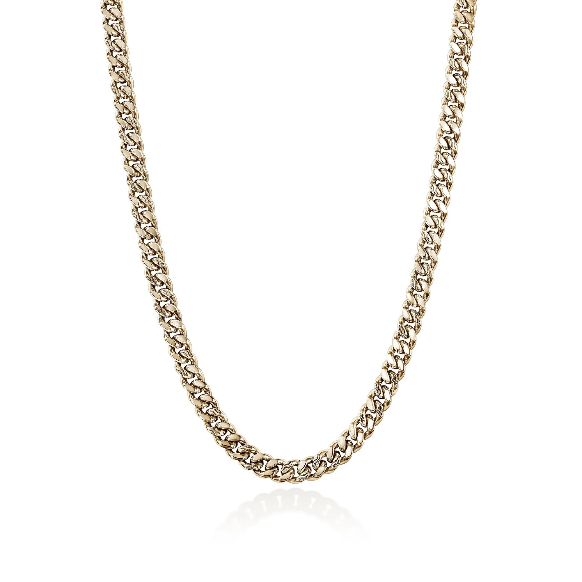 Curb Chain Necklace, Gold, 7MM - 1
