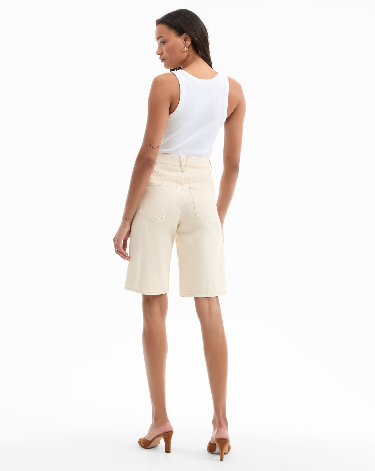 CHARLOTTE LONGLINE DENIM SHORT - 6