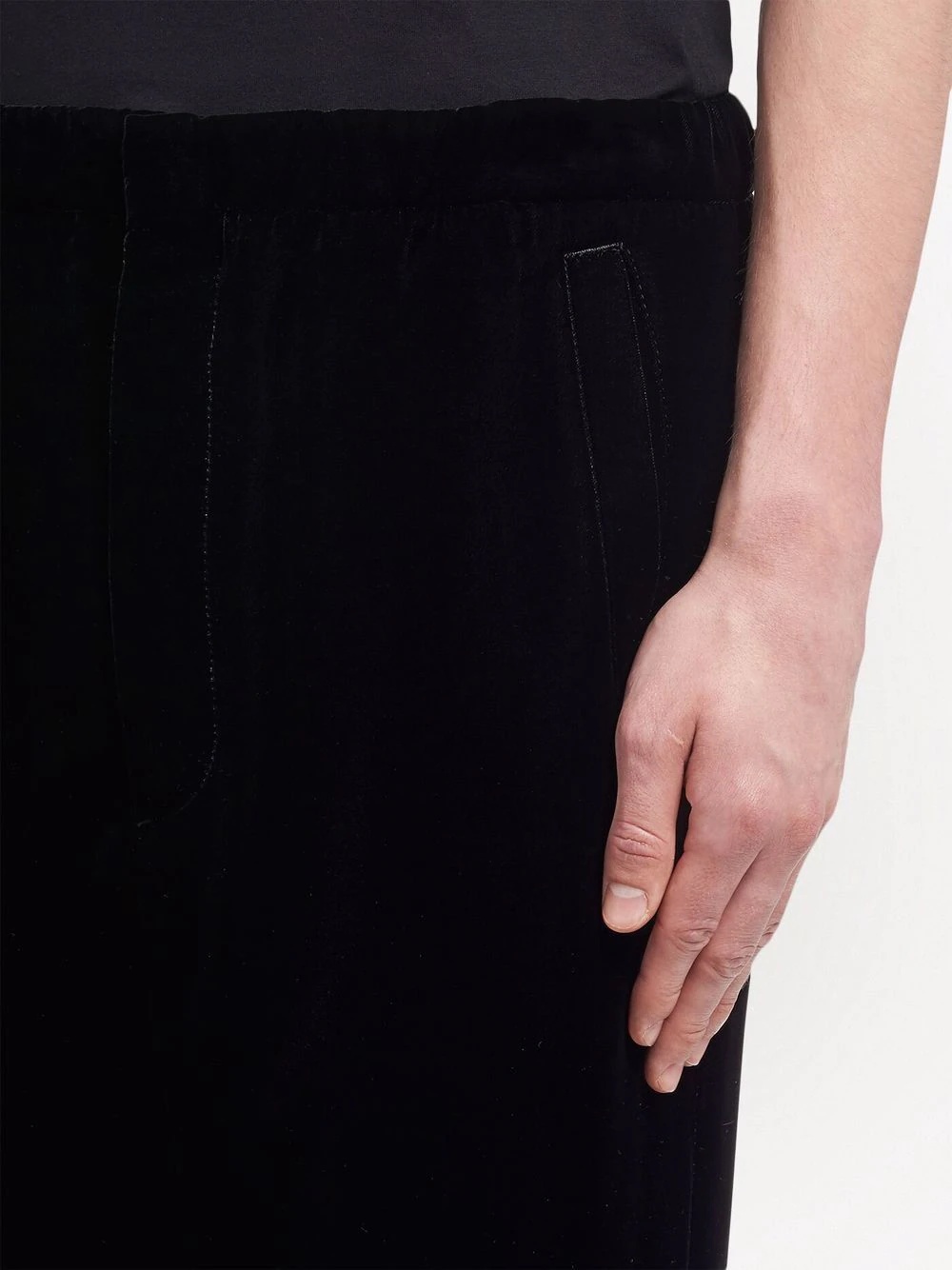 velvet track pants - 5
