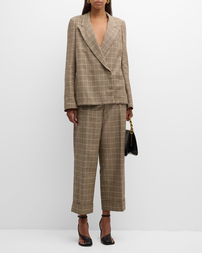 Dries Van Noten Pakora Houndstooth Wide Leg Pants outlook