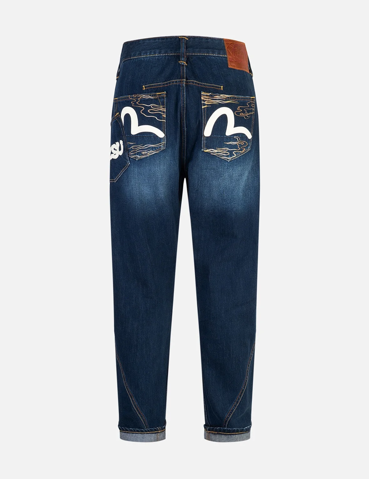 Seagull and Logo Print 3D Fit Jeans - 1