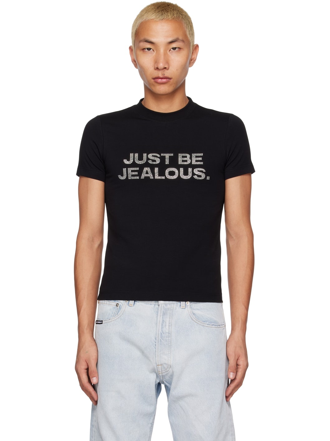 Black 'Just Be Jealous' T-Shirt - 1